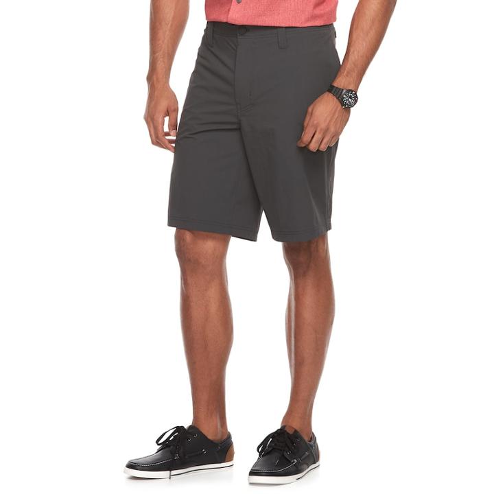 Men's Coolkeep Neo Flex Classic-fit Stretch Shorts, Size: 42, Dark Grey
