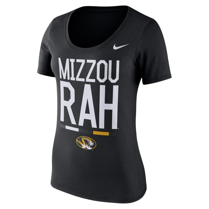 Women's Nike Missouri Tigers Local Spirit Tee, Size: Xxl, Black
