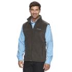 Big & Tall Columbia Flattop Ridge Colorblock Fleece Vest, Men's, Size: 2xb, Red/coppr (rust/coppr)