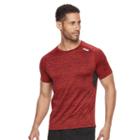 Men's Fila Sport&reg; Space-dyed Performance Tee, Size: Large, Dark Red