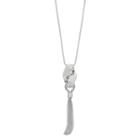 Napier Long Folded Tassel Pendant Necklace, Women's, Silver