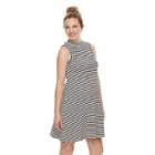 Maternity A:glow Ribbed Swing Dress, Women's, Size: M-mat, Oxford