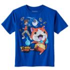 Boys 4-7 Yo-kai Watch Nate, Jibanyan & Whisper Tee, Size: 5-6, Light Blue