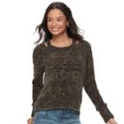 Juniors' Mudd&reg; Chenille Solid Pullover, Teens, Size: Xs, Green Oth