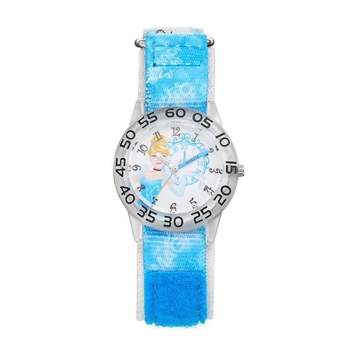 Disney Princess Cinderella Kids' Time Teacher Watch, Women's, Multicolor