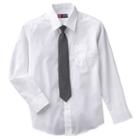 Boys 8-20 Chaps Button-down Shirt And Tie Set, Boy's, Size: 16, White
