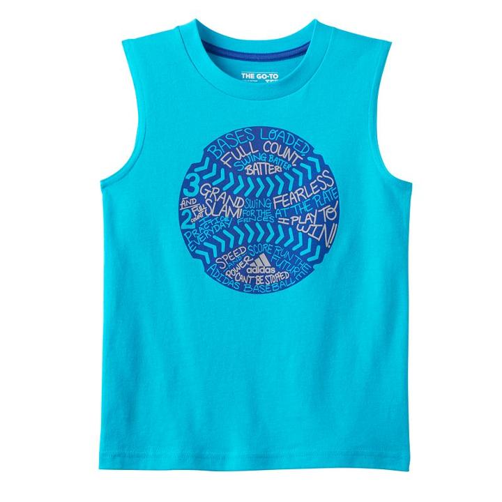 Boys 4-7x Adidas Sport Tank Top, Boy's, Size: 7x, Turquoise/blue (turq/aqua)