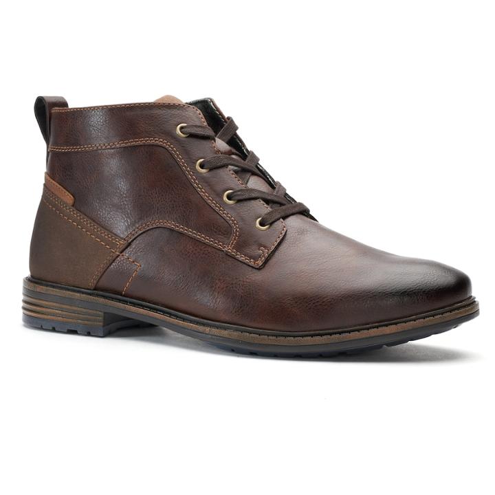 Sonoma Goods For Life&trade; Eason Men's Ankle Boots, Size: Medium (8), Brown