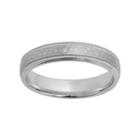 Sterling Silver Hammered Wedding Ring, Men's, Size: 5.50, Grey