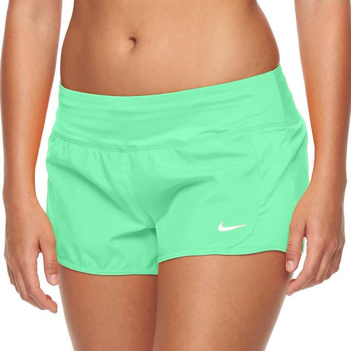 Women's Nike Crew Running Shorts, Size: Small, Green Oth