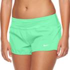 Women's Nike Crew Running Shorts, Size: Small, Green Oth
