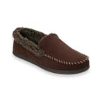 Men's Dearfoams Microfiber Whipstitch Wide-width Clog Slippers, Size: Medium, Lt Brown