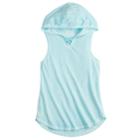 Girls 7-16 So&reg; Hooded Tunic Tank Top, Size: 14, Med Blue