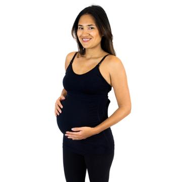 Maternity Pip & Vine By Rosie Pope Ruched Nursing Cami Pv12265, Women's, Size: L-mat, Black