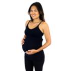 Maternity Pip & Vine By Rosie Pope Ruched Nursing Cami Pv12265, Women's, Size: L-mat, Black