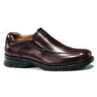 Dockers Agent Men's Leather Slip-on Shoes, Size: Medium (10.5), Med Brown