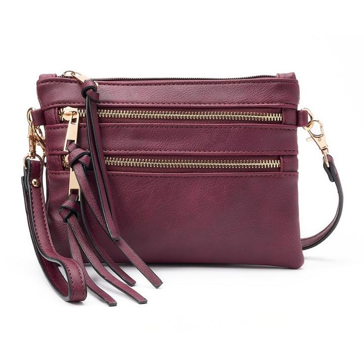 Deluxity Callie Convertible Crossbody Bag, Women's, Dark Brown