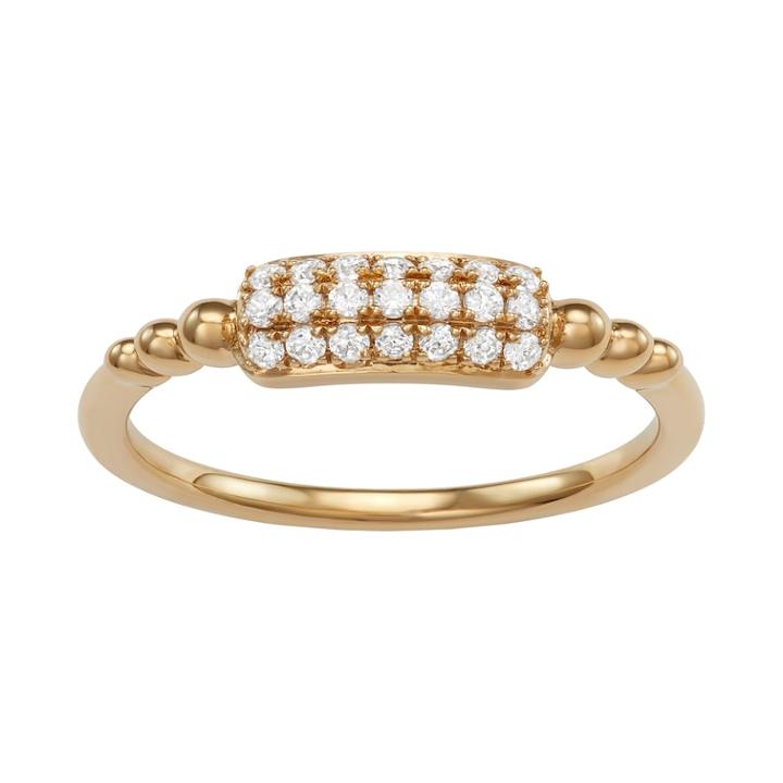 10kt Gold 1/5 Carat T.w. Diamond Ring, Women's, Size: 7, White