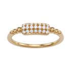 10kt Gold 1/5 Carat T.w. Diamond Ring, Women's, Size: 7, White
