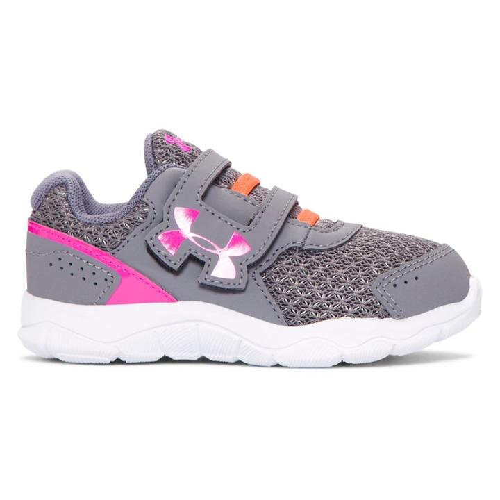Under Armour Engage 3 Toddler Girls' Shoes, Size: 7 T, Silver