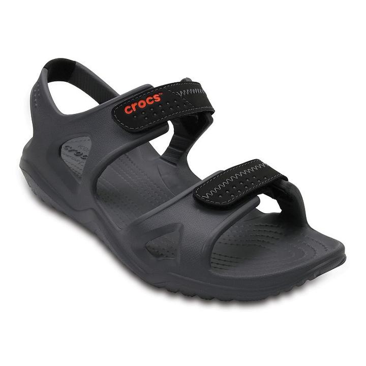 Crocs Swiftwater Men's River Sandals, Size: 9, Grey
