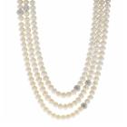 Pearlustre By Imperial Freshwater Cultured Pearl & Crystal Endless Necklace, Women's, White