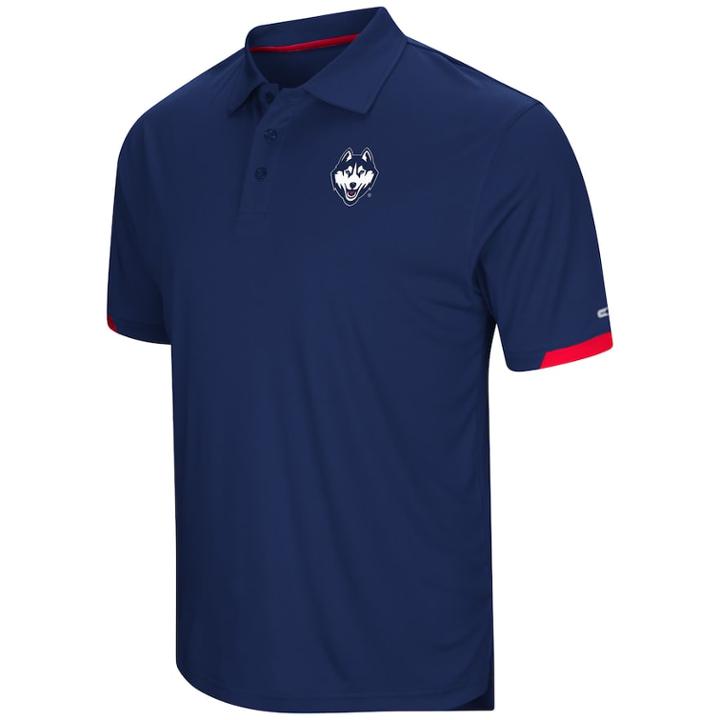 Men's Colosseum Uconn Huskies Loft Polo, Size: Xxl, Dark Blue