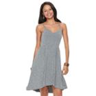 Juniors' So&reg; High-low Hem Strappy Dress, Girl's, Size: Medium, Grey (charcoal)