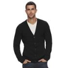 Men's Marc Anthony Slim-fit Solid Button-front Cashmere Cardigan, Size: Xxl, Black