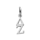 Logoart Delta Zeta Sterling Silver Sorority Charm, Women's, Grey