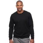 Big & Tall Tek Gear&reg; Fleece Crewneck Tee, Men's, Size: Xl Tall, Black