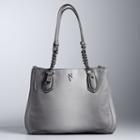 Simply Vera Vera Wang Bedford Triple Entry Satchel, Women's, Dark Grey