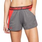Women's Under Armour Play Up Pocket Shorts, Size: Xl, Grey (charcoal)