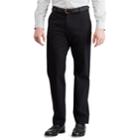 Men's Chaps Slim-fit Stretch Twill Flat-front Pants, Size: 34x30, Blue (navy)