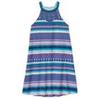Girls 7-16 & Plus Size Mudd&reg; Crochet High Neck Swing Dress, Girl's, Size: 18 1/2, Blue (navy)