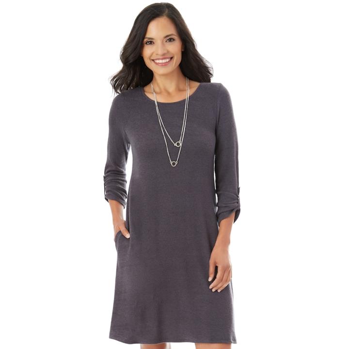 Women's Apt. 9&reg; Swing Dress, Size: Xl, Dark Grey