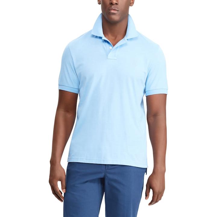 Men's Chaps Coolmax Classic-fit Solid Performance Polo, Size: Xxl, Blue