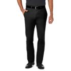 Men's Haggar Coastal Comfort Slim-fit Stretch Flat-front Chino Pants, Size: 38x32, Black