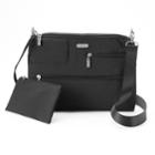 Women's Baggallini Tablet Crossbody Bag With Rfid Blocking Pouch, Grey (charcoal)