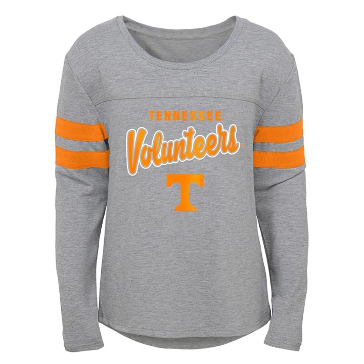 Girls 7-16 Tennessee Volunteers Field Armour Tee, Size: Xl, Grey