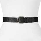 Relic Scallop Perforated Belt, Size: Medium, Black
