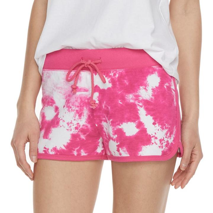 Juniors' So&reg; Beach Squad French Terry Shorts, Size: Xs, Med Pink