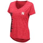 Women's Nebraska Cornhuskers Wordmark Tee, Size: Large, Med Red