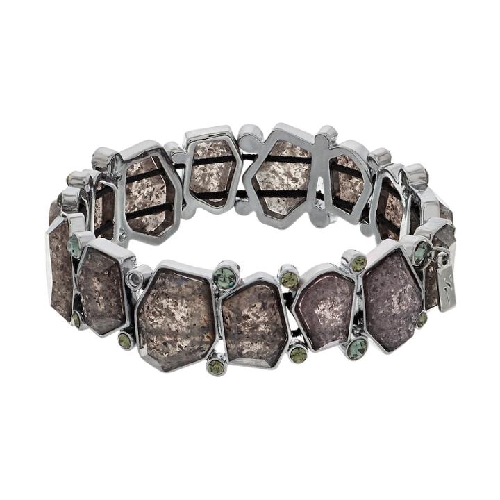 Simply Vera Vera Wang Geometric Stretch Bracelet, Women's, Black