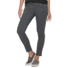Petite Sonoma Goods For Life&trade; Sateen Midrise Skinny Pants, Women's, Size: 14 Petite, Dark Grey