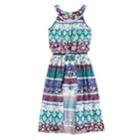 Girls 7-16 My Michelle U-neck Walk-through Maxi Dress, Size: Small, Multi