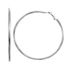 Simply Vera Vera Wang Textured & Twisted Nickel Free Hoop Earrings, Women's, Oxford