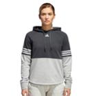 Women's Adidas Sport Id Color Block Hoodie, Size: Large, Grey