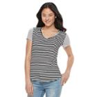 Juniors' So&reg; Short Sleeve V-neck Tee, Girl's, Size: Xl, Pink