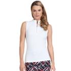 Women's Tail Michelle Quarter-zip Knit Golf Top, Size: Xl, White